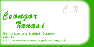csongor nanasi business card