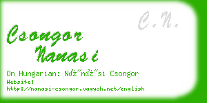 csongor nanasi business card